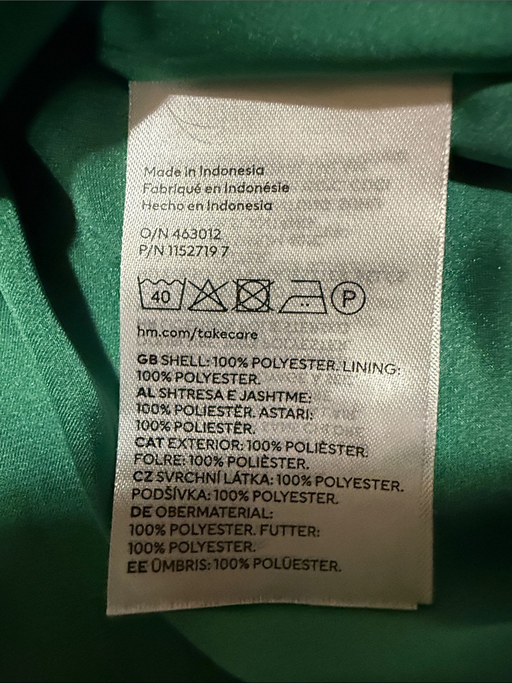 H&M Green Midi Dress with Waist Tie - Picture 3 of 9